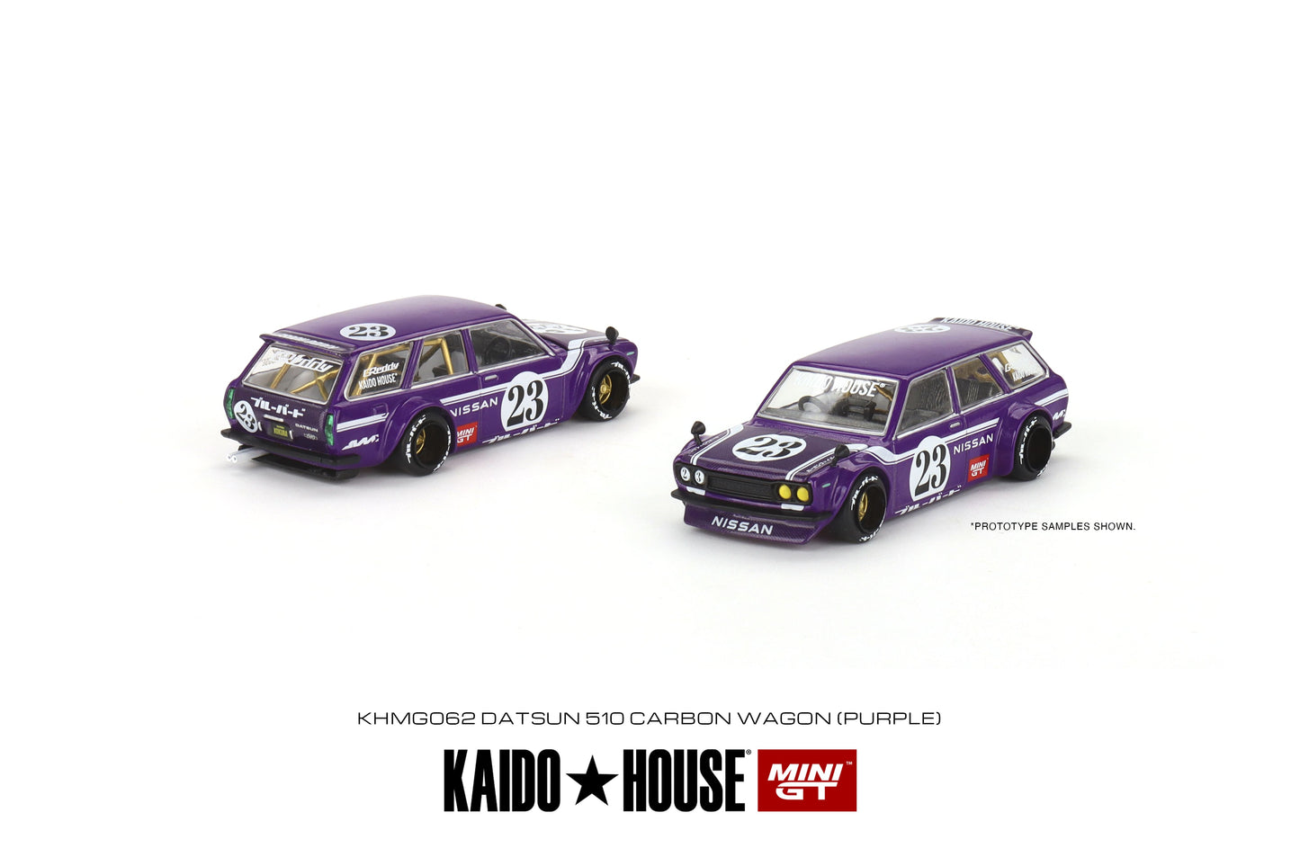 [Kaidohouse x MINI GT] Datsun KAIDO 510 Wagon CARBON FIBER V1