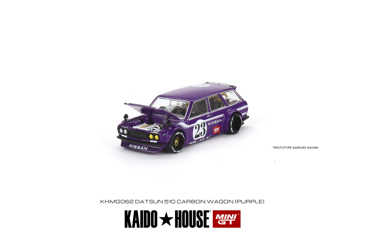 [Kaidohouse x MINI GT] Datsun KAIDO 510 Wagon CARBON FIBER V1