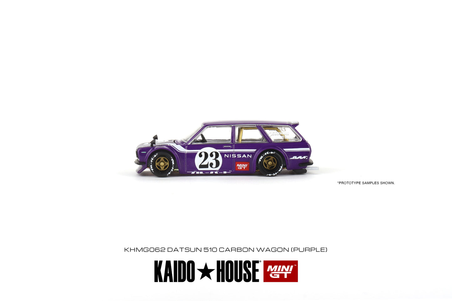 [Kaidohouse x MINI GT] Datsun KAIDO 510 Wagon CARBON FIBER V1