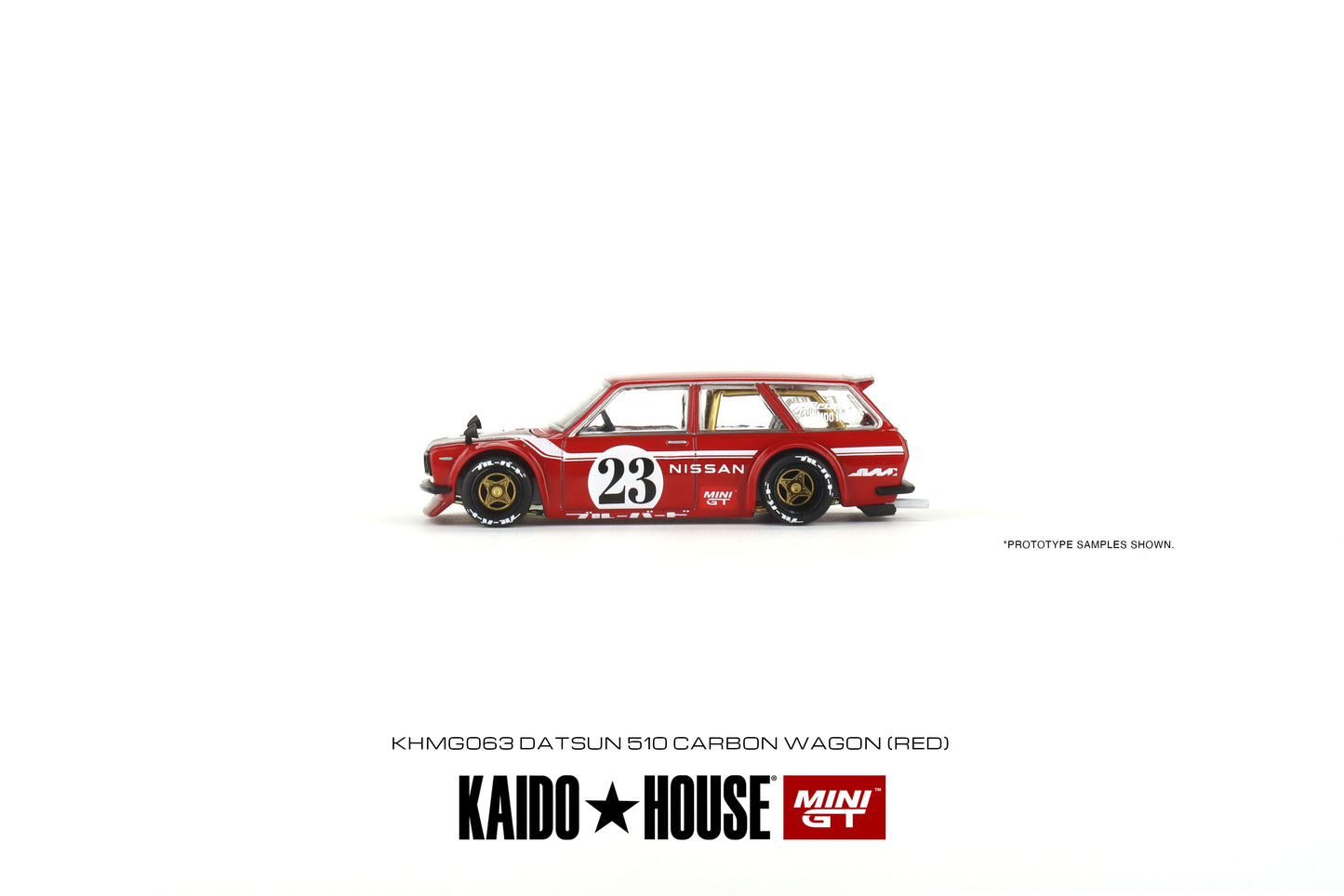 [Kaidohouse x MINI GT] Datsun KAIDO 510 Wagon CARBON FIBER V2