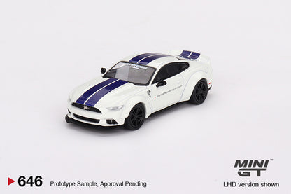 MINI GT 646 FORD MUSTANG GT LB-WORKS White RHD