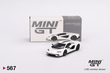 MINI GT 567 Lamborghini Countach LPI 800-4 Bianco Siderale LHD