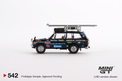 MINI GT 542 Range Rover 1971 British Trans-Americas Expedition (VXC-868K)