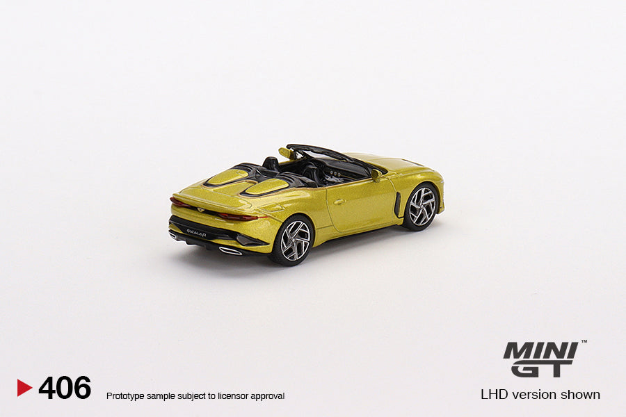 MINI GT 406 Bentley Mulliner Bacalar Yellow Flame LHD