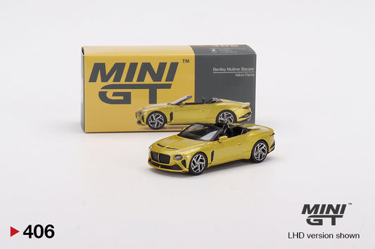 MINI GT 406 Bentley Mulliner Bacalar Yellow Flame LHD