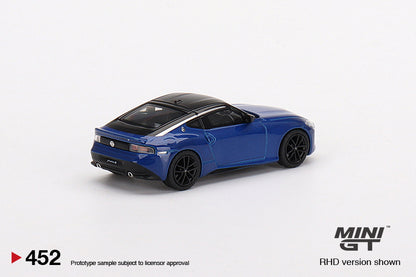 MINI GT 452 Nissan Fairlady Z Version ST 2023 Seiran Blue RHD