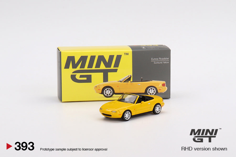 MINI GT 393 Eunos Roadster Sunburst Yellow