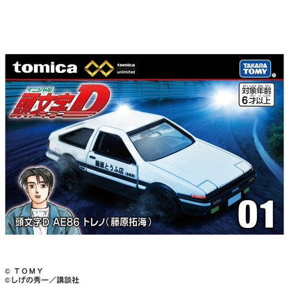 Tomica Premium Unlimited No.01 頭文字D Initial D Toyota AE86