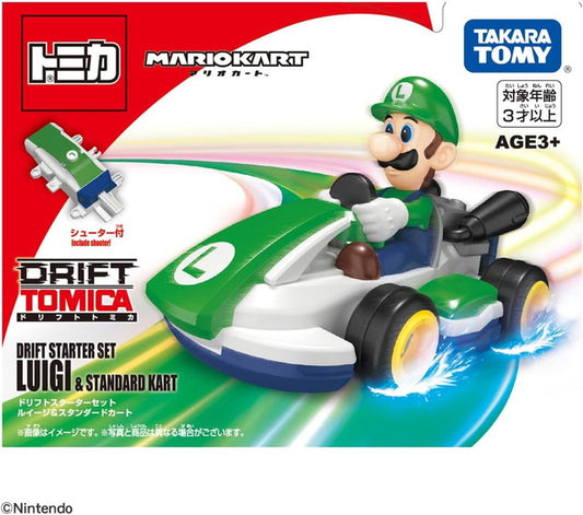 Tomica 瑪利歐賽車 Mariokart Drift Starter Luigi套裝