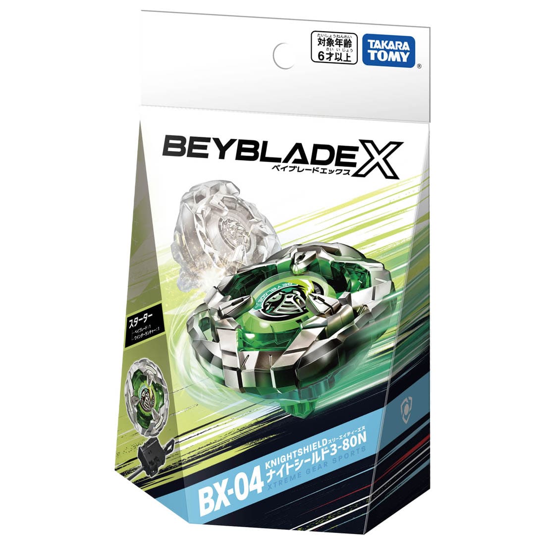 TAKARA TOMY 爆旋陀螺X BeybladeX Starter BX-04 騎士護盾 Knight Shield 3-80N 基本套裝