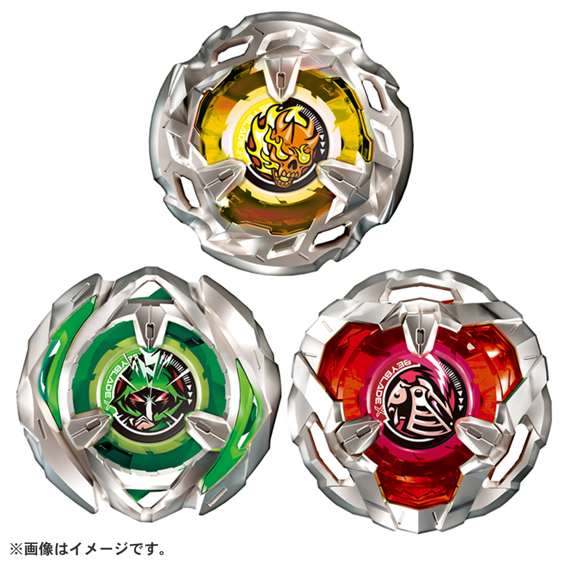 TAKARA TOMY 爆旋陀螺X BeybladeX Set BX-08 三陀螺特別色套裝 Battle Deck Set