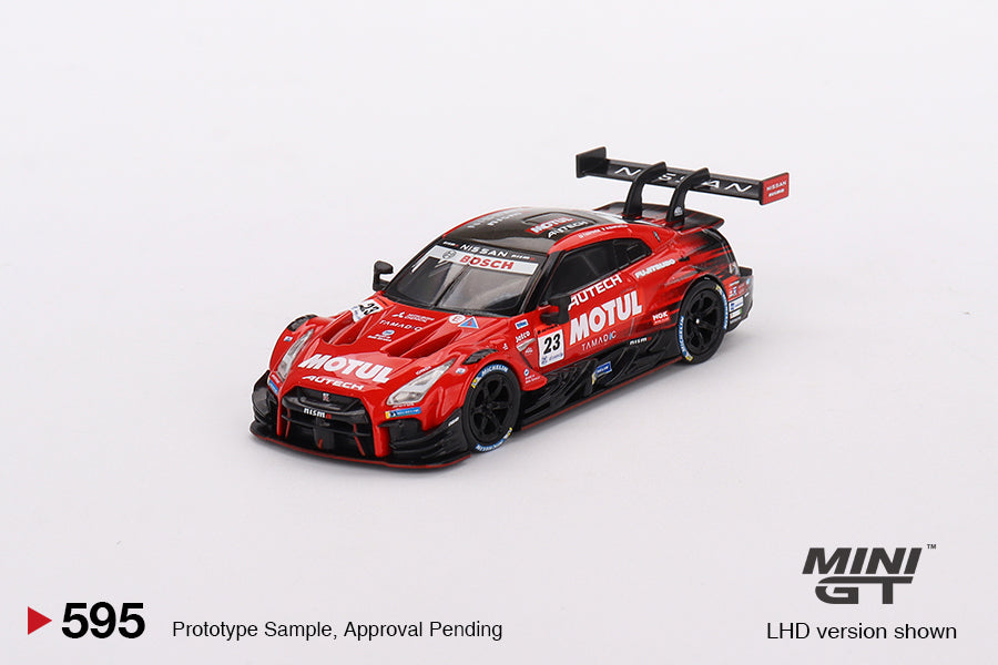 MINI GT 595 Nissan GT-R Nismo GT500 #23“MOTUL AUTECH GT-R" NISMO 2021 SUPER GT SERIES - Japan Exclusive