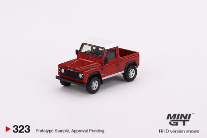 MINI GT 323 Land Rover Defender 90 Pickup Masai Red