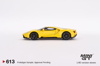 MINI GT 613 Ford GT Triple Yellow