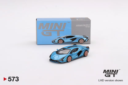 MINI GT 573 Lamborghini Sián FKP 37 Blu Aegir LHD