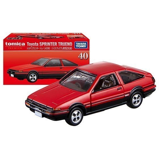 Tomica Premium No. 40 Toyota Sprinter Treno AE86 (初回限定版)