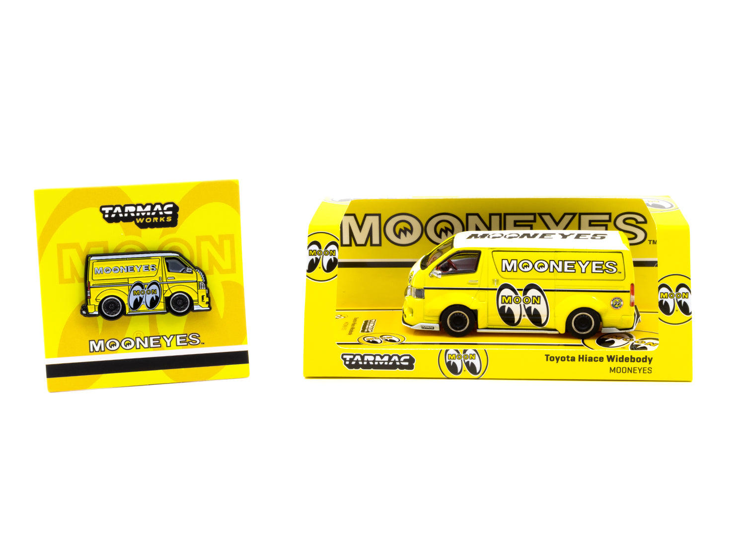 Tarmac Works 1/64 Toyota Hiace Widebody - Mooneyes Yellow with Tarmac – HL  Toys