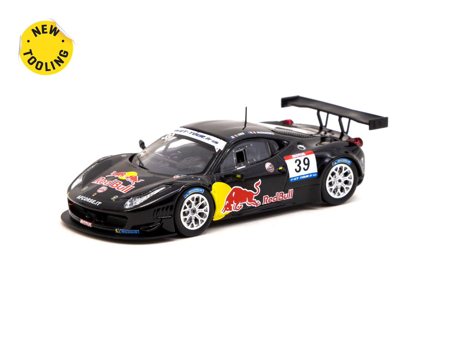 Tarmac Works X IXO Models 1/64 Ferrari 458 Italia GT3 GT TOUR 2011 #39 - HOBBY64