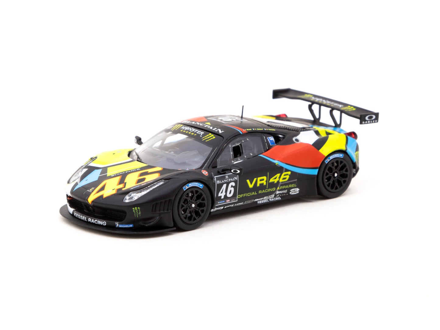 Tarmac Works X IXO Models 1/64 Ferrari 458 Italia GT3 Blancpain Endurance Series 2012 – Nurburgring #46 - HOBBY64