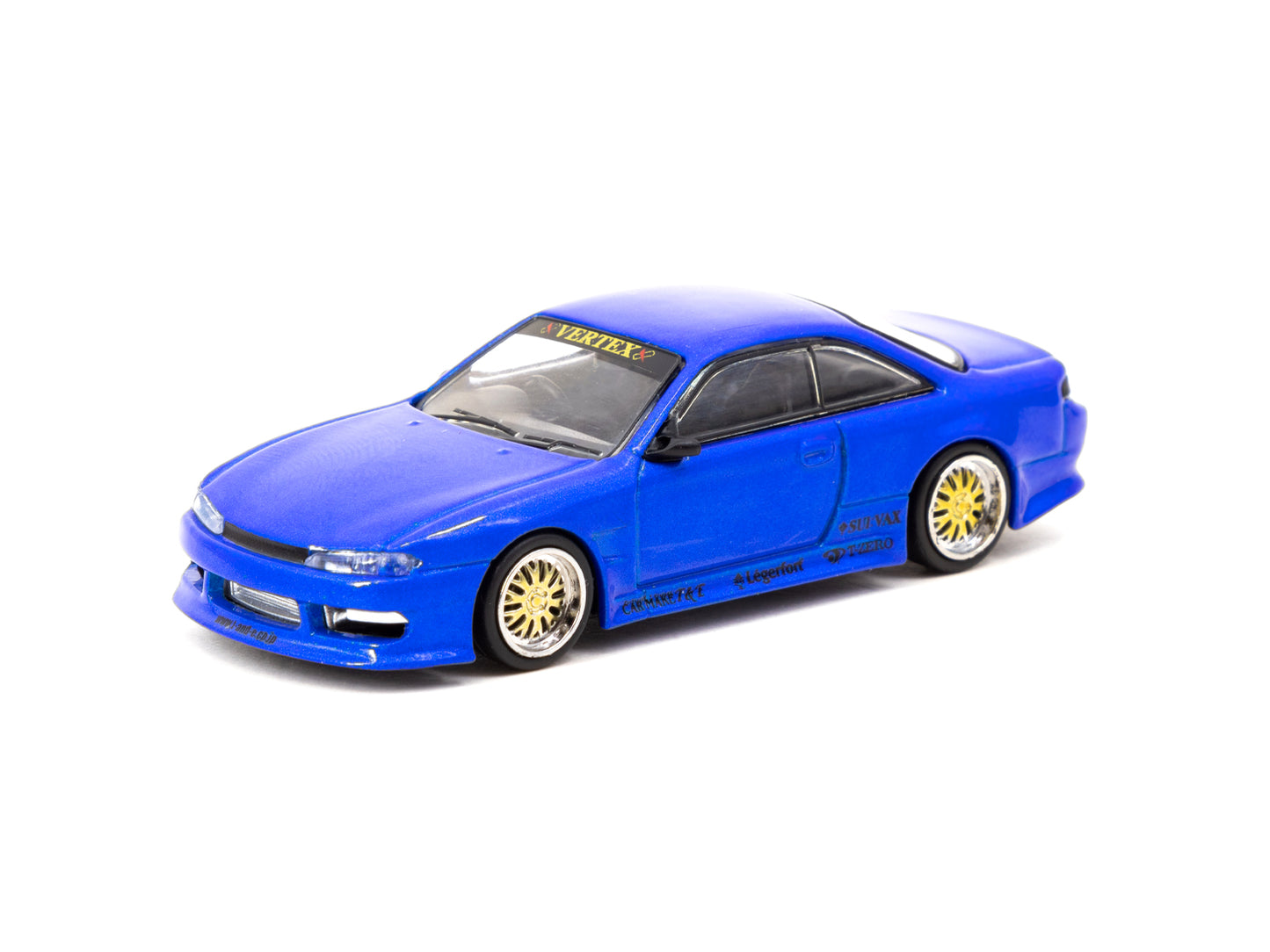 TARMAC WORKS 1/64 VERTEX NISSAN SILVIA S14 BLUE METALLIC - GLOBAL64