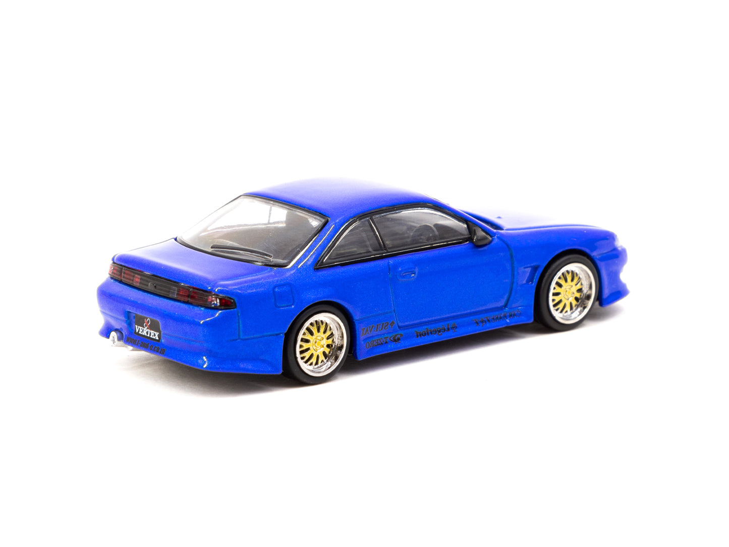 TARMAC WORKS 1/64 VERTEX NISSAN SILVIA S14 BLUE METALLIC - GLOBAL64