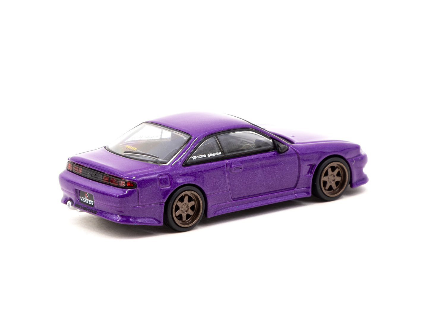 Tarmac Works 1/64 VERTEX Nissan Silvia S14 Purple Metallic - GLOBAL64