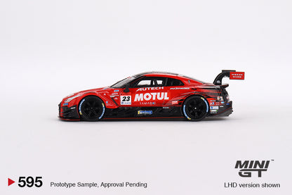 MINI GT 595 Nissan GT-R Nismo GT500 #23“MOTUL AUTECH GT-R" NISMO 2021 SUPER GT SERIES - Japan Exclusive